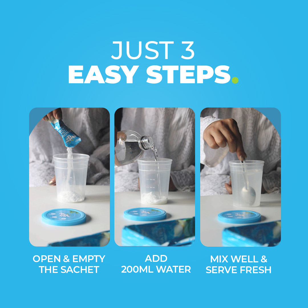 NATURUP Tender Coconut Water Powder Mix with Natural Electrolytes for Instant Energy & Hydration (Buy One Get One Limited time ⏳)