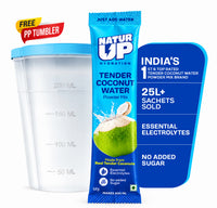 NATURUP Tender Coconut Water Powder Mix with Natural Electrolytes for Everyday Hydration